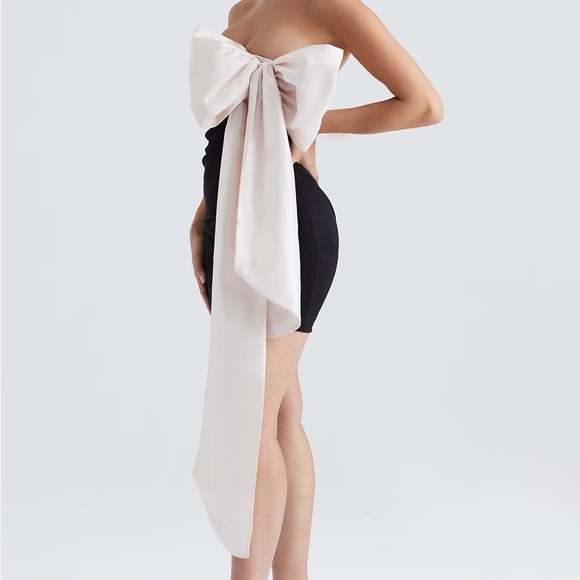 House of CB Jana Giant Bow Strapless Mini Cocktail Dress - Picture 3 of 14